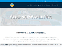 Tablet Screenshot of clubnataciolleida.com